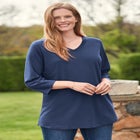 Perfect Three-Quarter Sleeve V-Neck Tee image number 0