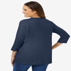 Perfect Three-Quarter Sleeve V-Neck Tee image number 2