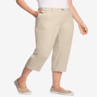 Adjustable Waist Chino Capri image number null