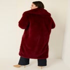 Shaggy Faux Fur Coat image number null