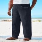 Elastic Waist Gauze Cotton Pants image number null