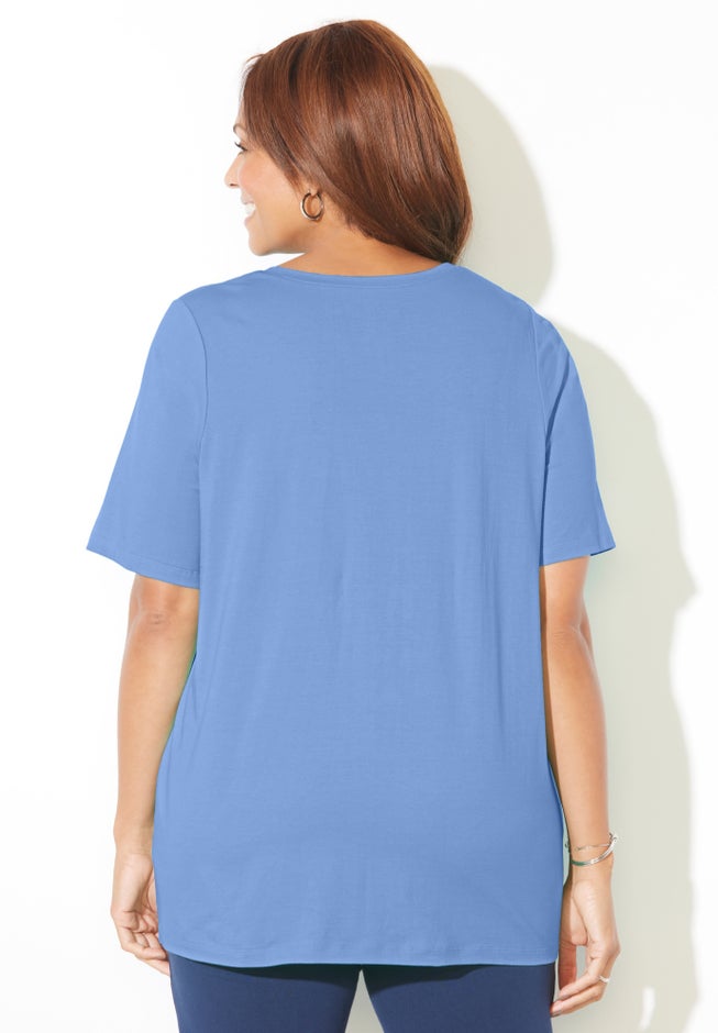 Suprema® Lace-Up Tee image number 1