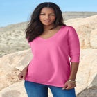 Ultimate Long Sleeve V Neck Tee image number null