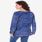 Plus Size Ultimate Long Sleeve V Neck Tee image number null