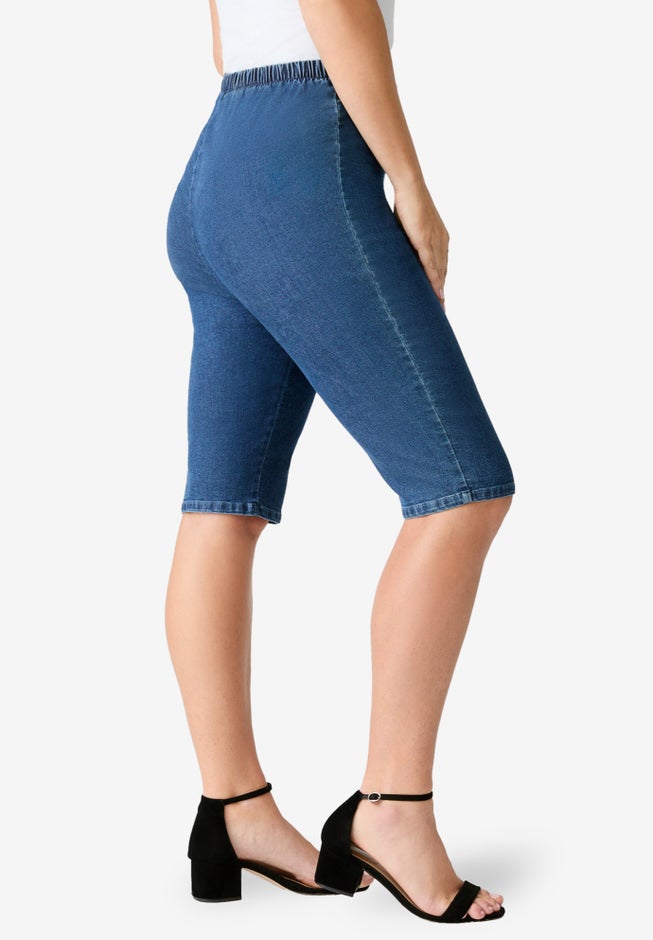Plus Size Comfort Stretch Bermuda Jean Short image number 2