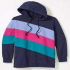 Color Block Hoodie Sweatshirt image number null