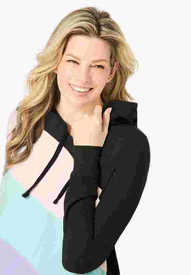 Color Block Hoodie Sweatshirt image number 3