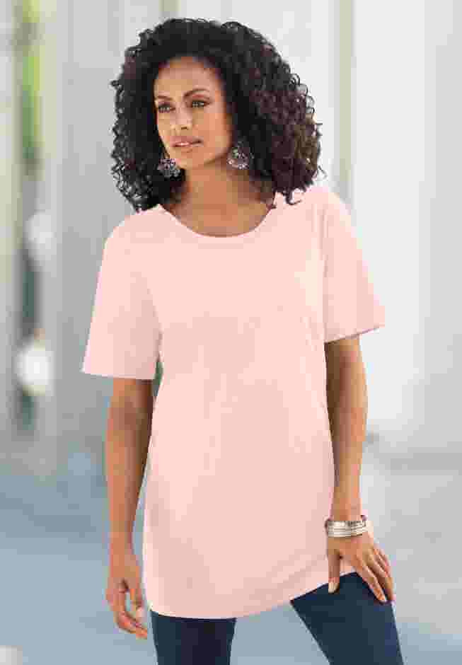 Plus Size Cotton Ultimate Crewneck Tee image number 4