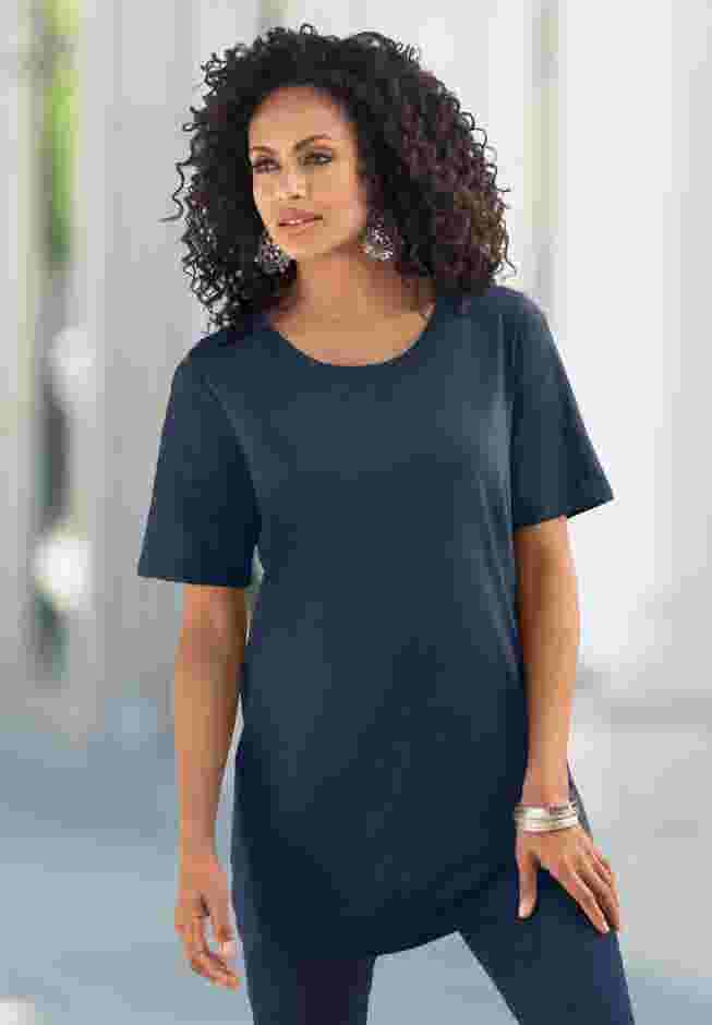 Plus Size Cotton Ultimate Crewneck Tee image number 5