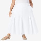Wide Elastic Waist Skirt image number null