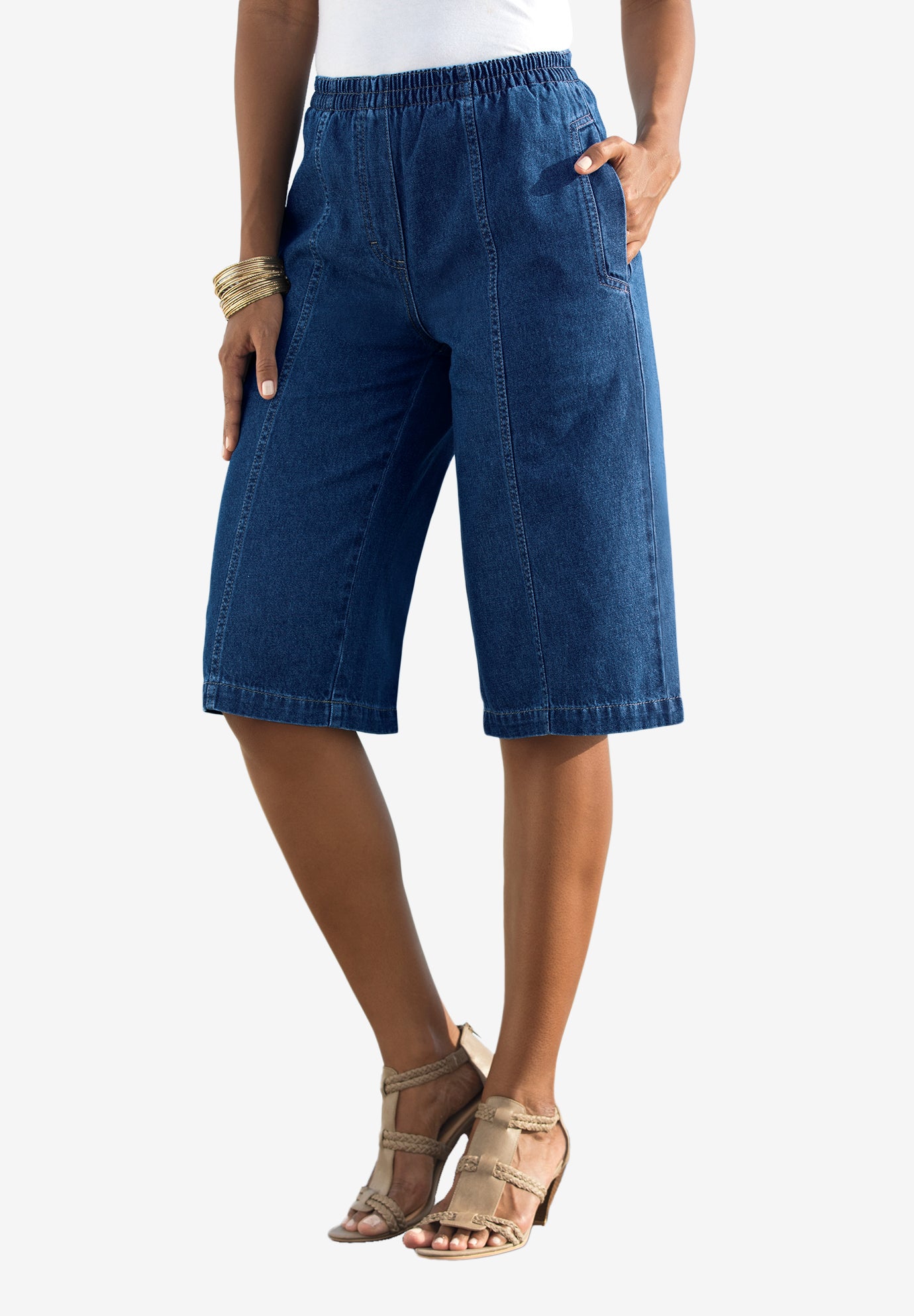 Plus Size Easy-Wear Bermuda Short image number 0