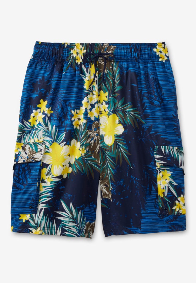 8" Flex Cargo Swim Trunks image number 2