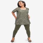 Stretch Cotton Square Neck Tunic image number null