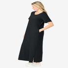 Perfect Short-Sleeve Scoopneck Maxi Tee Dress image number 2