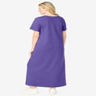 Perfect Short-Sleeve Scoopneck Maxi Tee Dress image number null