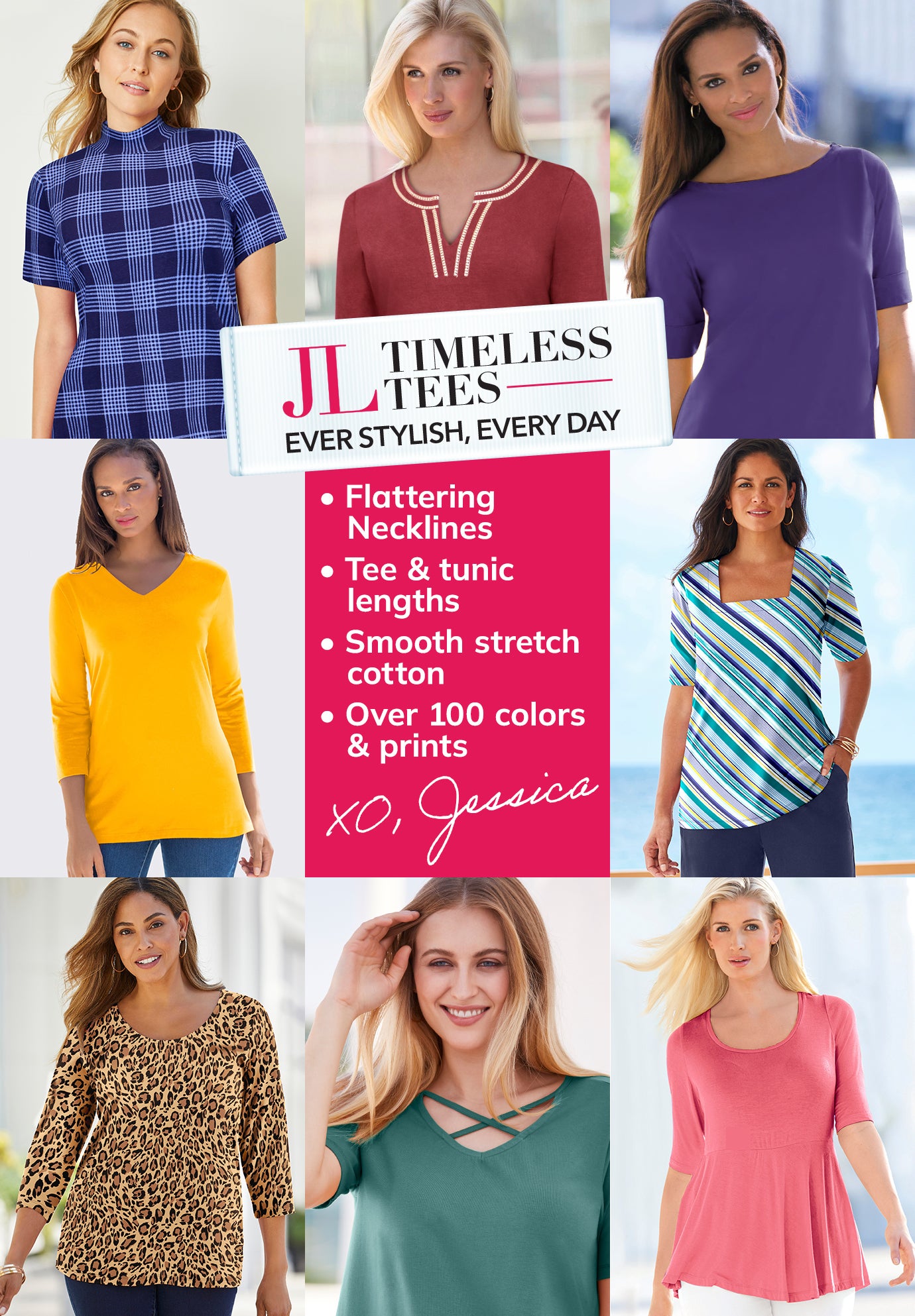 Stretch Cotton Crisscross Strap Tee image number 4