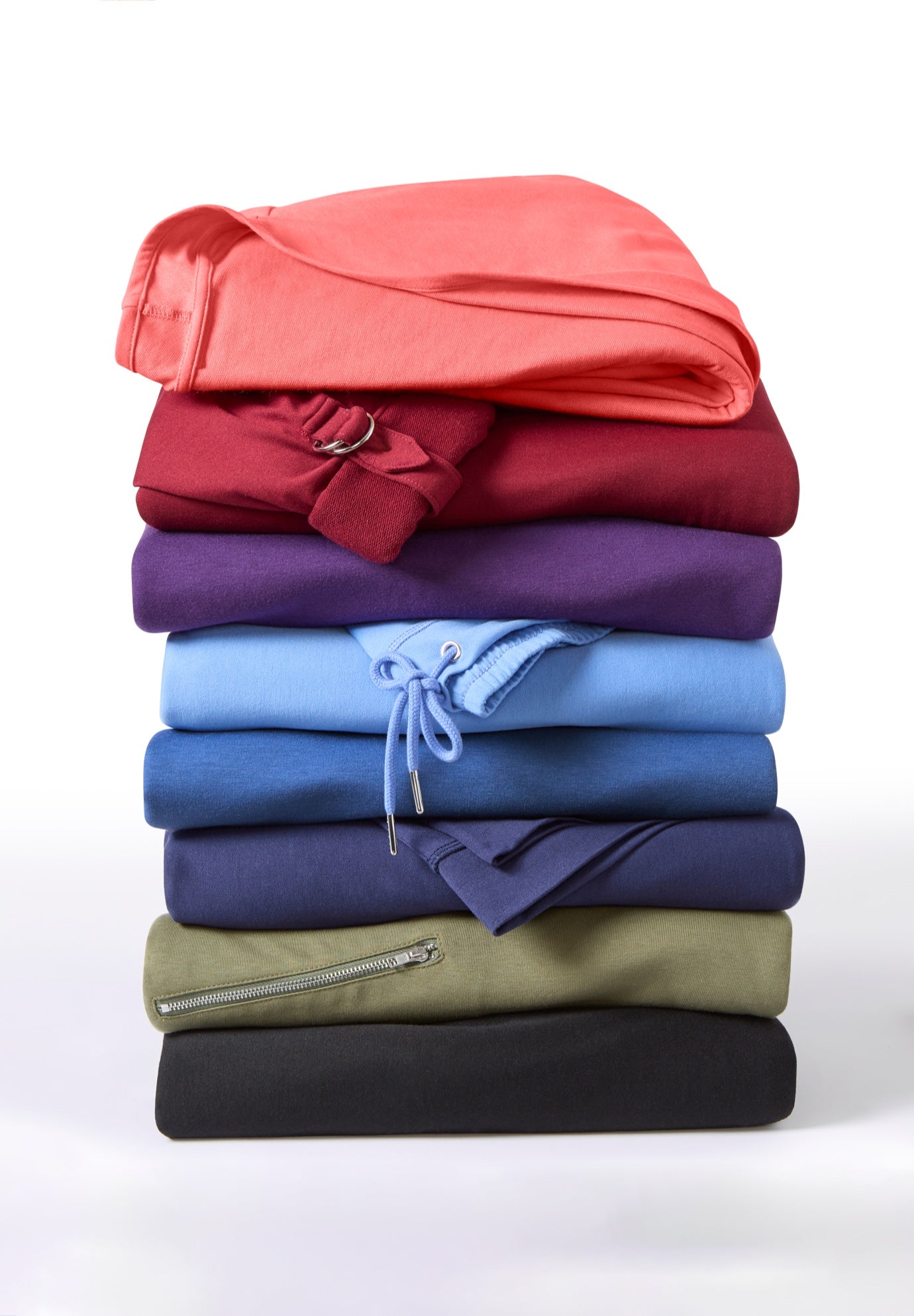 Cloud Knit French Terry Drape Front Cardigan image number 4