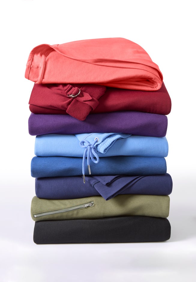 Cloud Knit French Terry Drape Front Cardigan image number 4