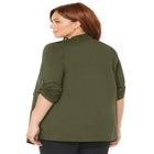 Cloud Knit French Terry Drape Front Cardigan image number null