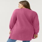 Zip Pocket French Terry Sweatshirt Tunic image number 1