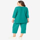 2-Piece Striped French Terry Set image number null