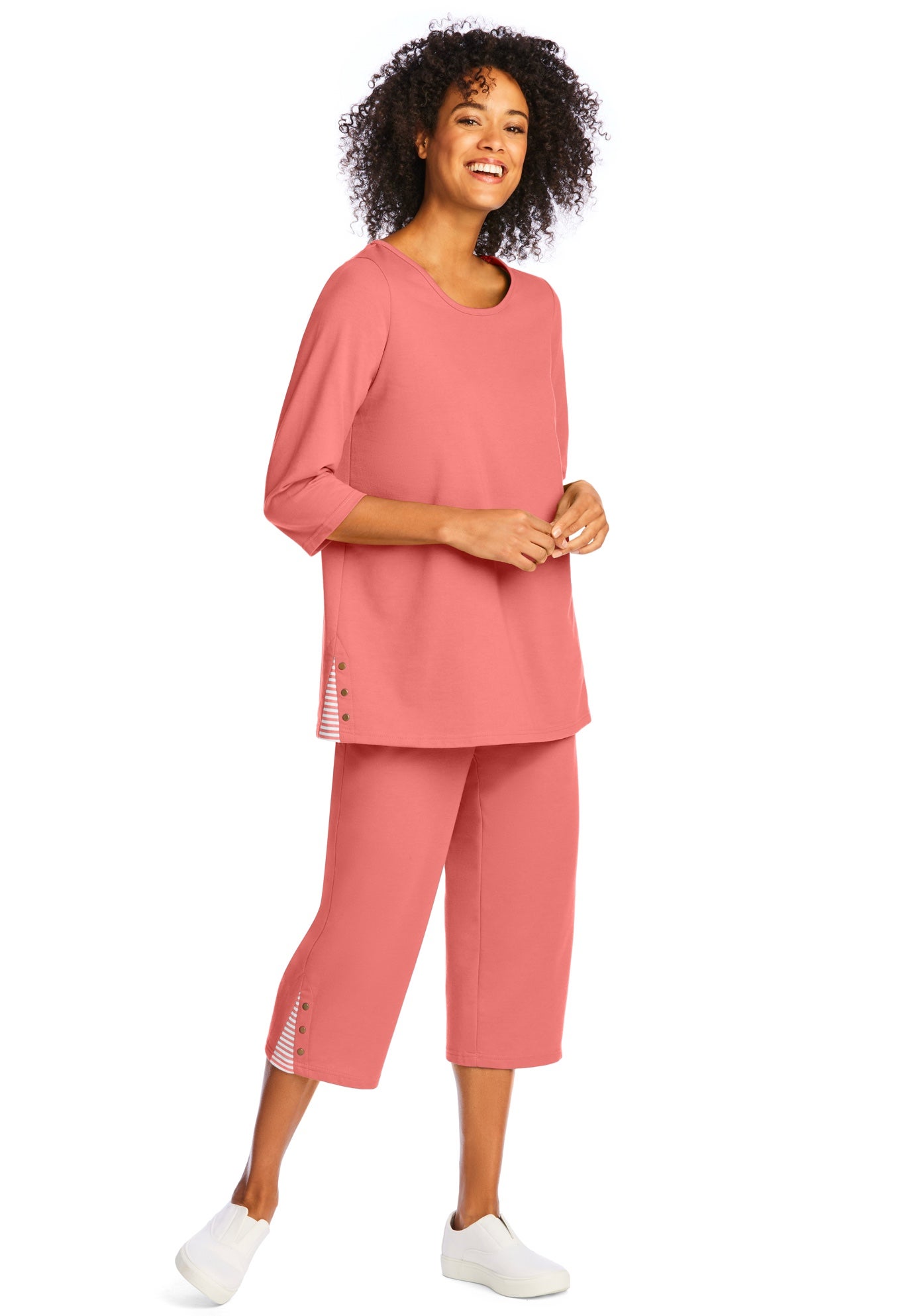 2-Piece Striped French Terry Set image number 0