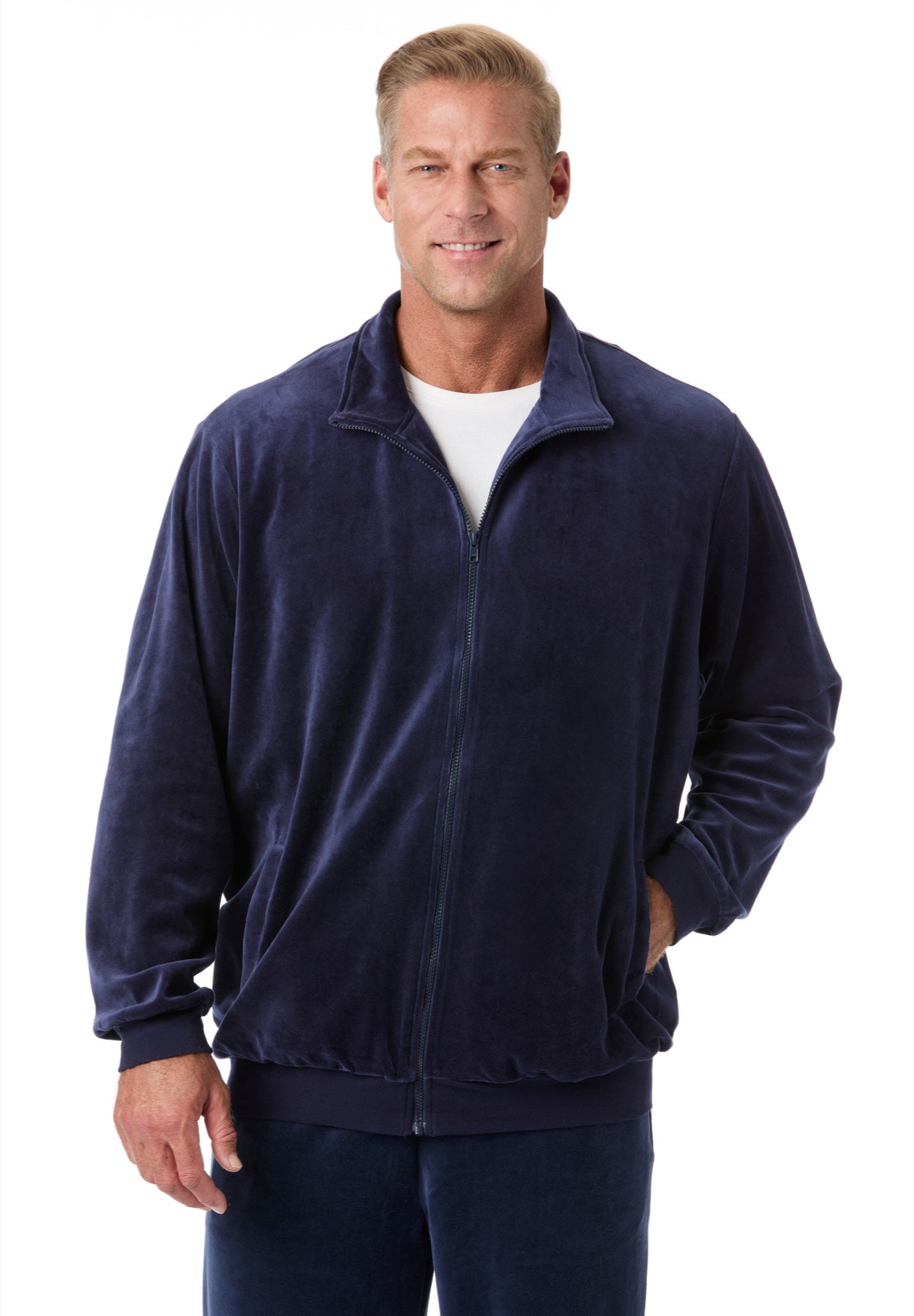 Velour Full-Zip Jacket image number 0