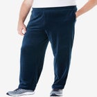 Velour Open-Bottom Sweatpants image number null