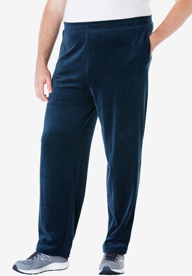 Velour Open-Bottom Sweatpants image number 0