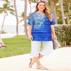 Everyday Capri with Sparkle Hem image number null