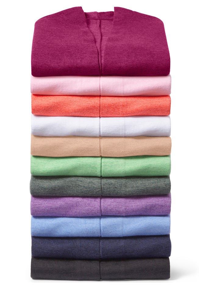 Lightweight Open Front Cardigan Sweater image number 2