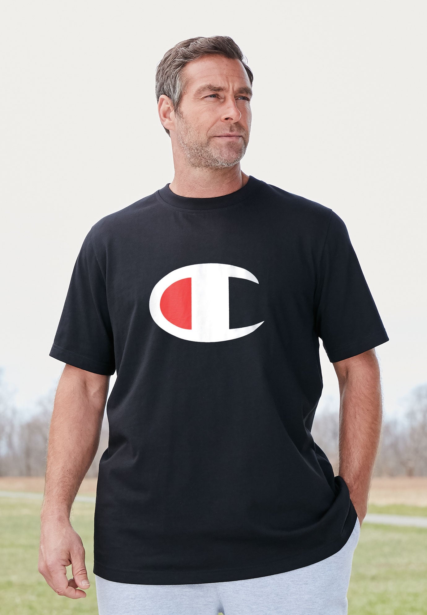 Champion® Large Logo Tee image number 1