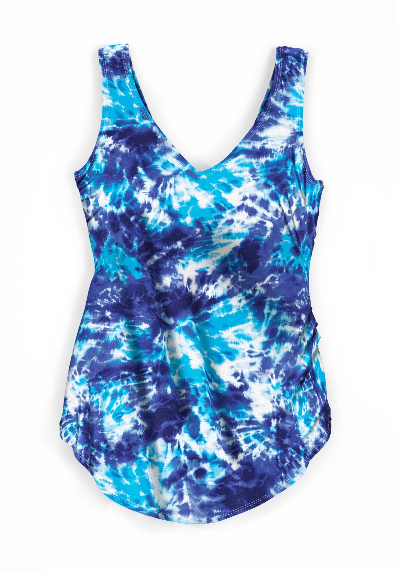 Sarong V-Neck Tummy Control One-Piece Swimsuit image number 2