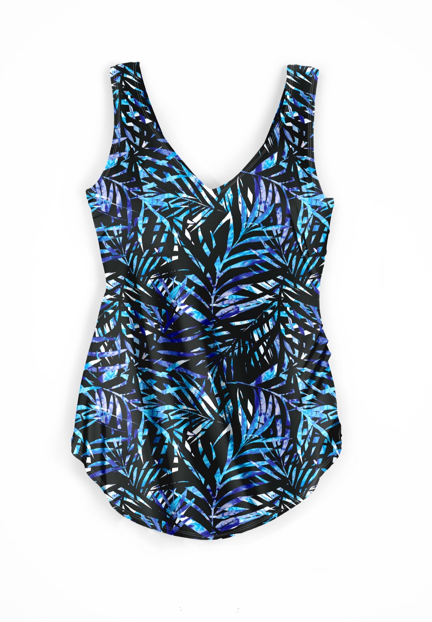 Sarong V-Neck Tummy Control One-Piece Swimsuit image number 3