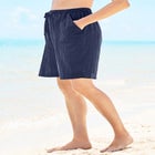 Taslon® Cover Up Board Shorts with Built-In Brief image number null