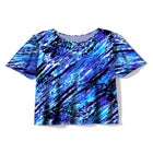 Chlorine-Resistant Crewneck Relaxed-Fit Swim Tee image number 3