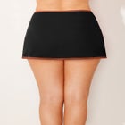 High-Waist Peekaboo Shimmer Swim Skirt image number null