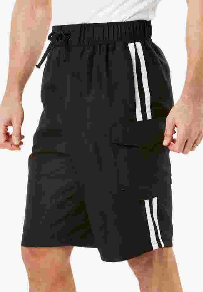 10" Double Stripe Swim Board Shorts image number 0