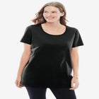 Perfect Short-Sleeve Scoopneck Tee image number null