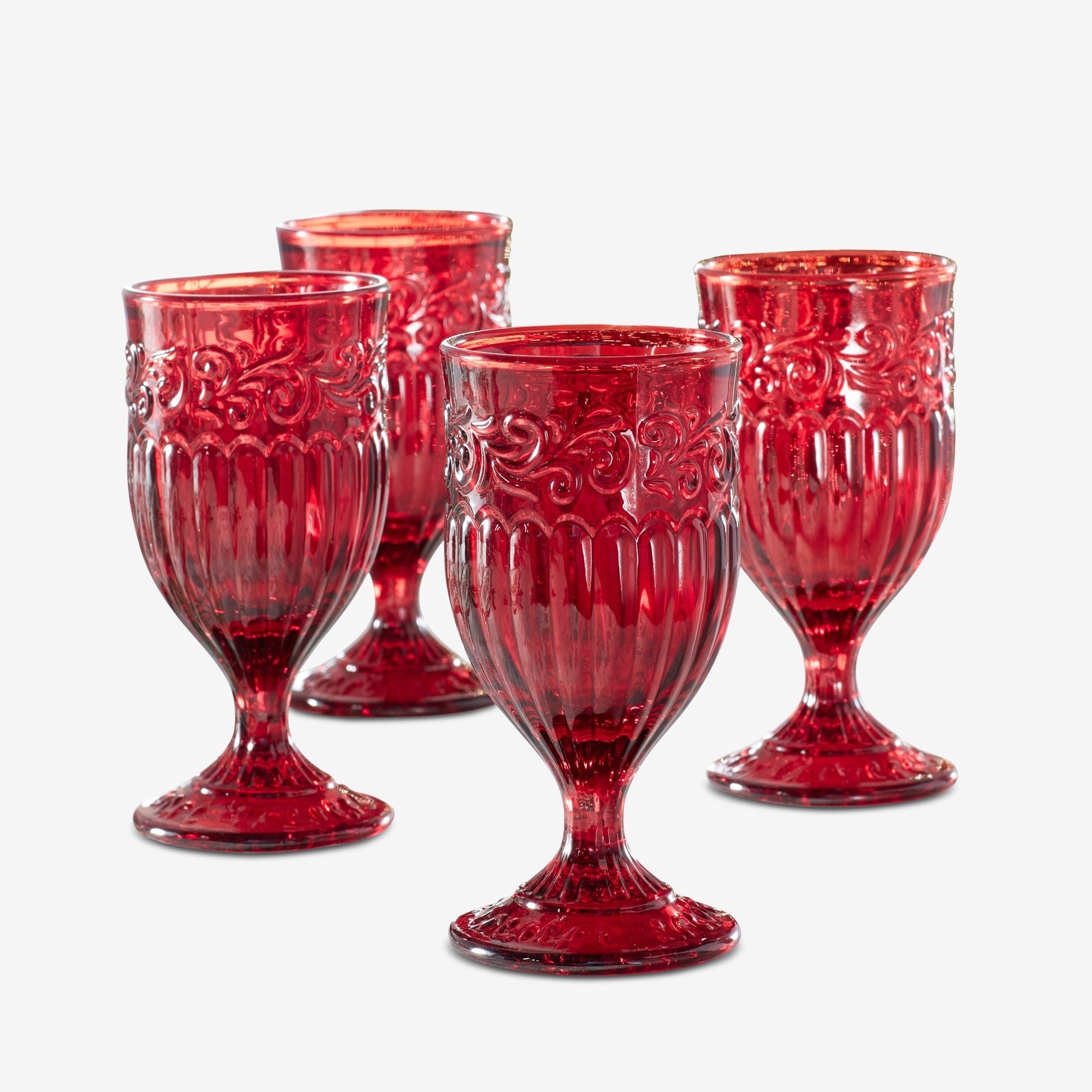 4-Pc. Red Goblet Set image number 0