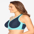 V-Neck Colorblock Sports Bra image number null