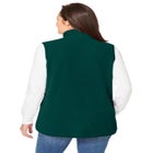 Zip-Front Microfleece Vest image number null