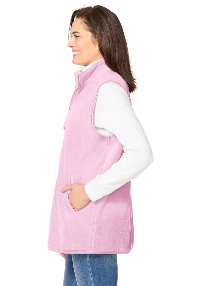 Zip-Front Microfleece Vest image number 2