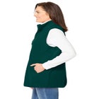 Zip-Front Microfleece Vest image number null