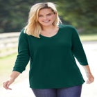 Three-Quarter Sleeve Thermal Sweatshirt image number null