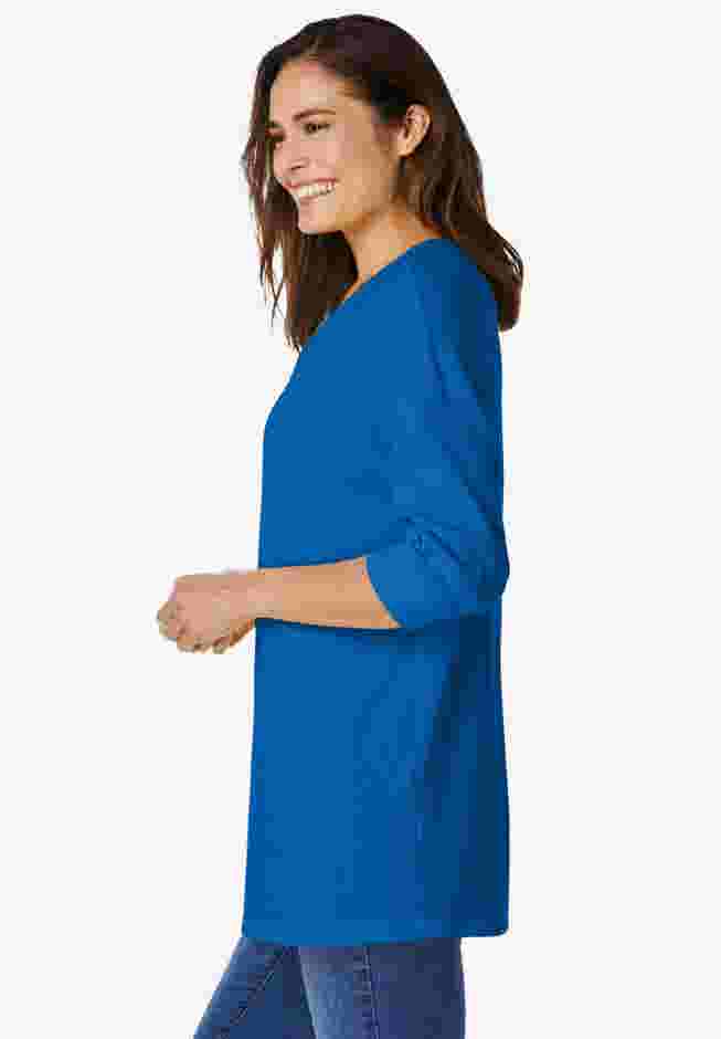 Three-Quarter Sleeve Thermal Sweatshirt image number 3