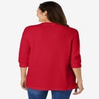 Three-Quarter Sleeve Thermal Sweatshirt image number null