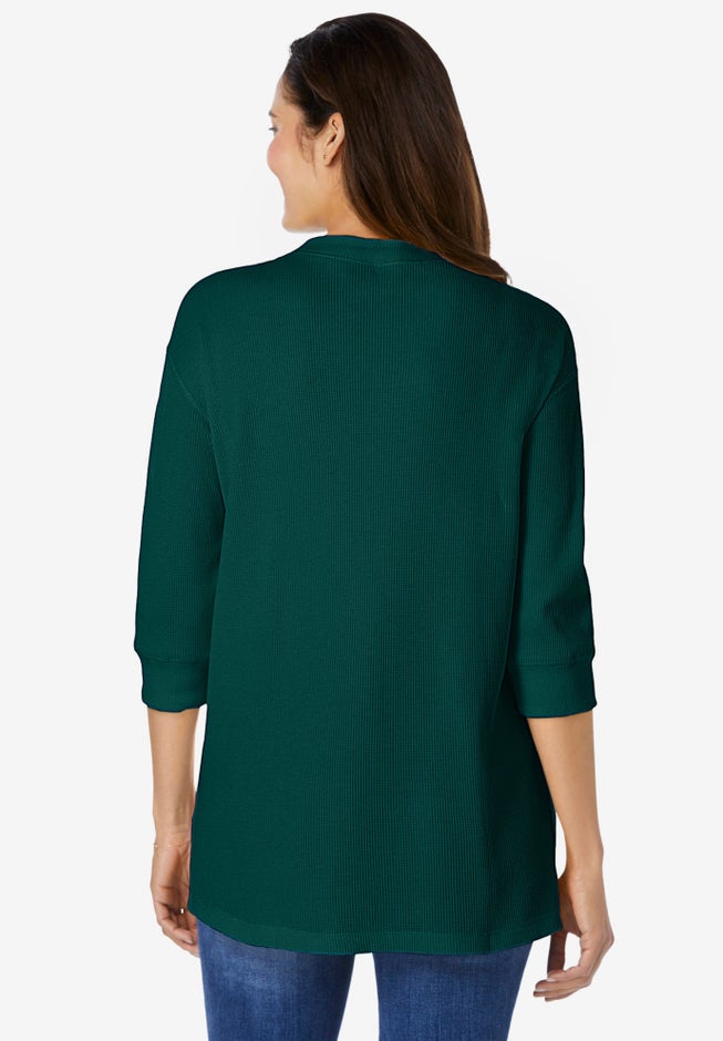 Three-Quarter Sleeve Thermal Sweatshirt image number 2