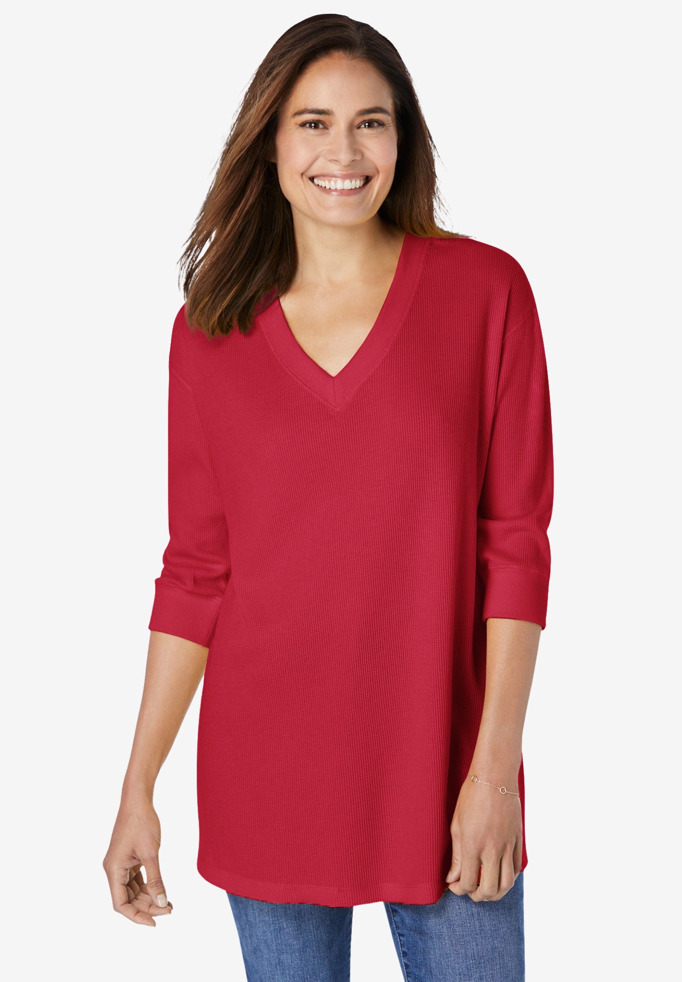 Three-Quarter Sleeve Thermal Sweatshirt image number 0