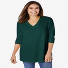 Three-Quarter Sleeve Thermal Sweatshirt image number null